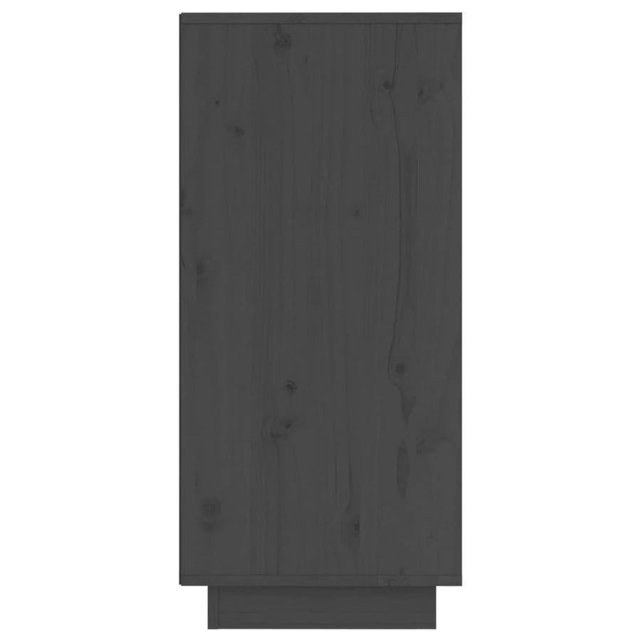 Dressoirs 31,5X34X75 Cm Massief Grenenhout 2 Grijs