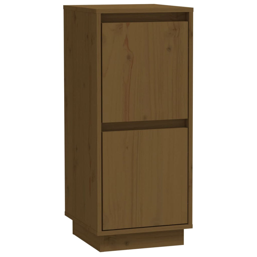 Dressoirs 31,5X34X75 Cm Massief Grenenhout 2 Honingbruin