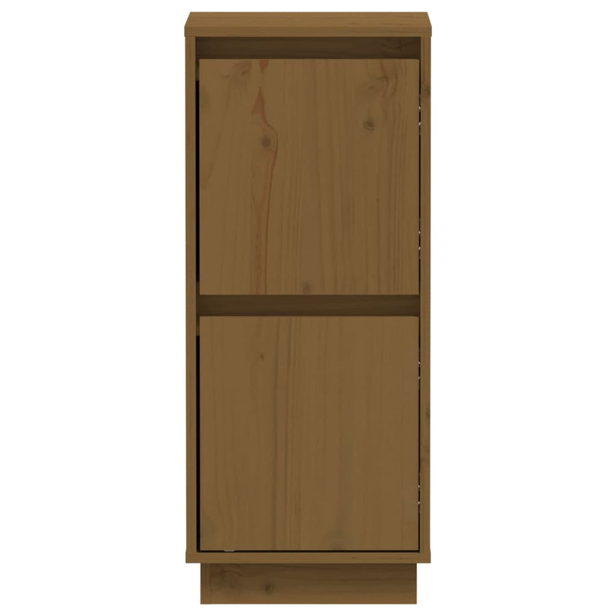 Dressoirs 31,5X34X75 Cm Massief Grenenhout 2 Honingbruin