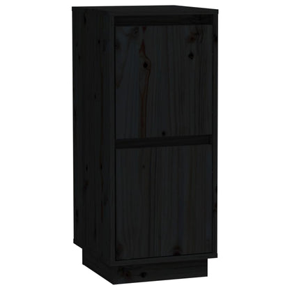 Dressoirs 31,5X34X75 Cm Massief Grenenhout 2 Zwart