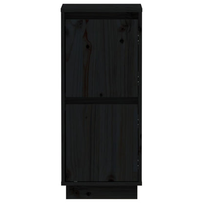 Dressoirs 31,5X34X75 Cm Massief Grenenhout 2 Zwart
