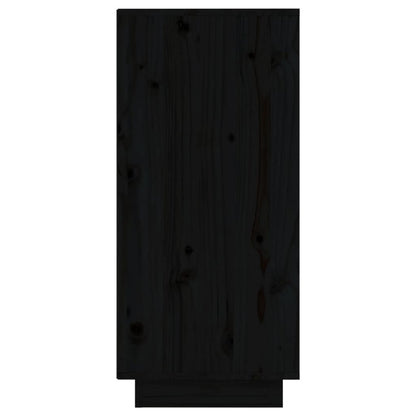 Dressoirs 31,5X34X75 Cm Massief Grenenhout 2 Zwart