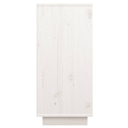 Dressoir 60X34X75 Cm Massief Grenenhout Wit