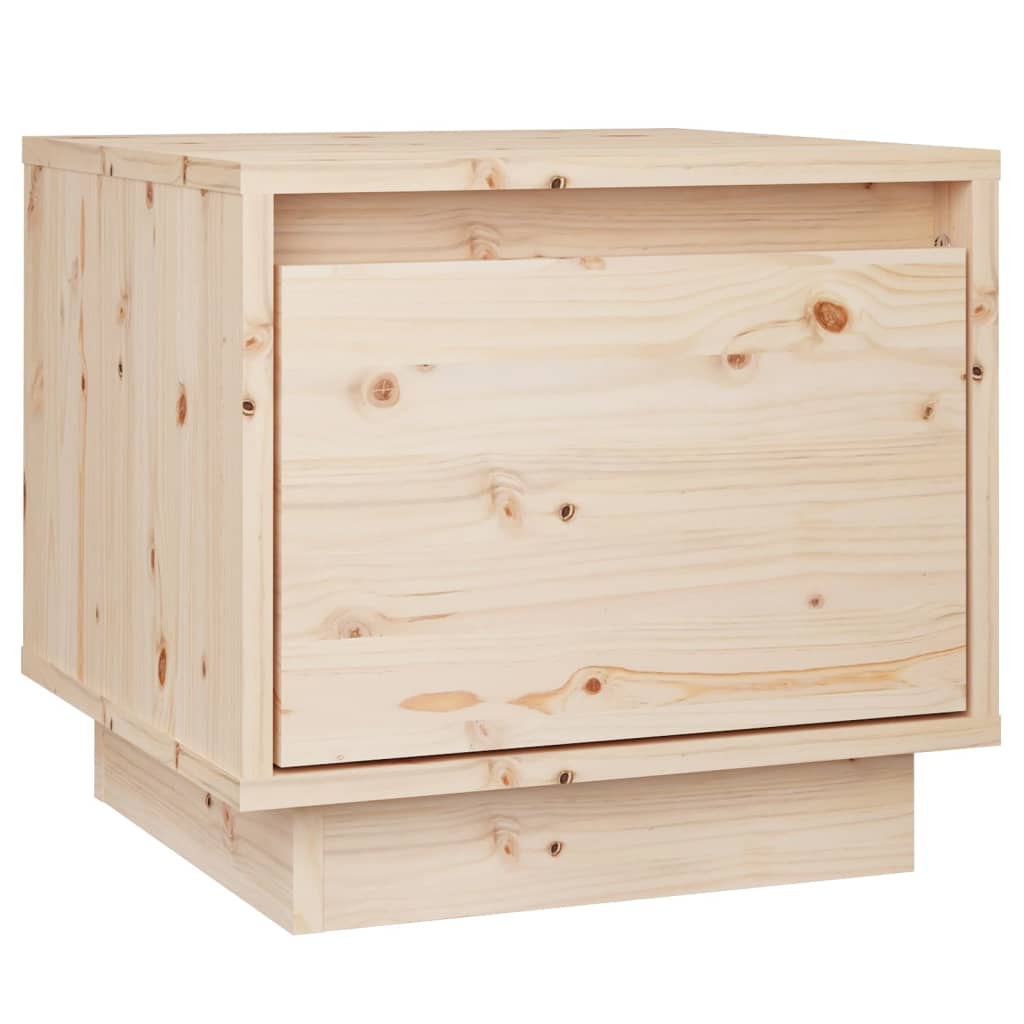 Nachtkastjes 35X34X3 Cm Massief Grenenhout 2 Naturel