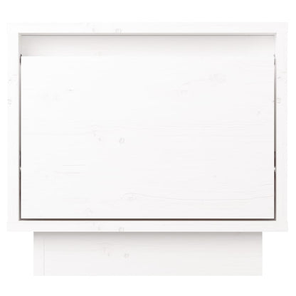Nachtkastjes 35X34X3 Cm Massief Grenenhout 2 Wit