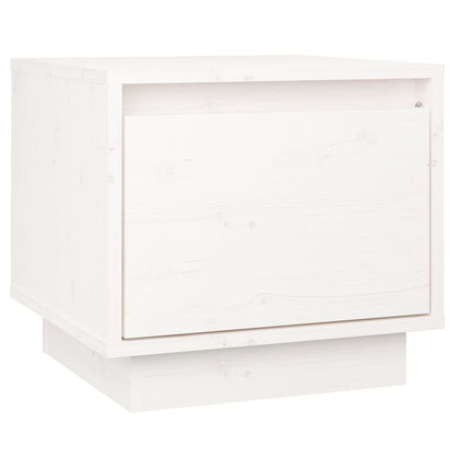 Nachtkastjes 35X34X3 Cm Massief Grenenhout 2 Wit