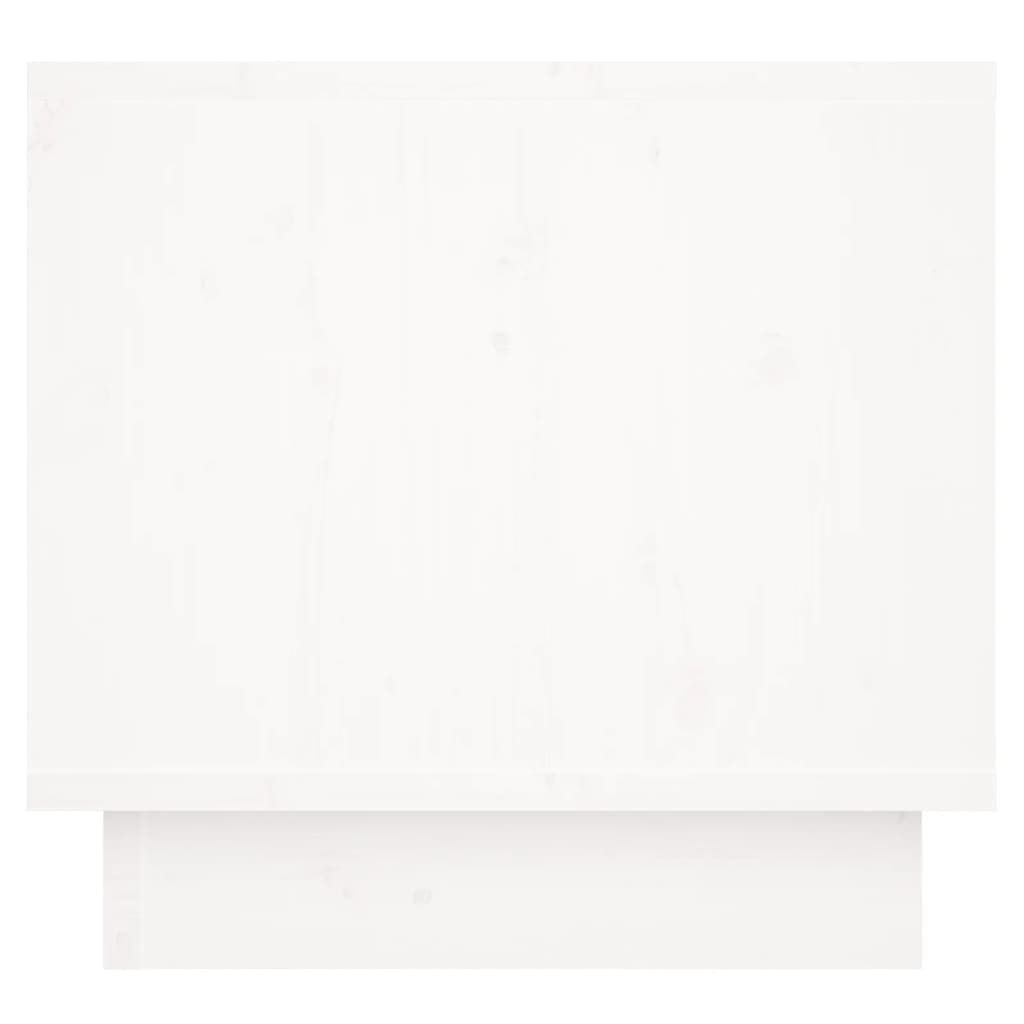 Nachtkastjes 35X34X3 Cm Massief Grenenhout 2 Wit