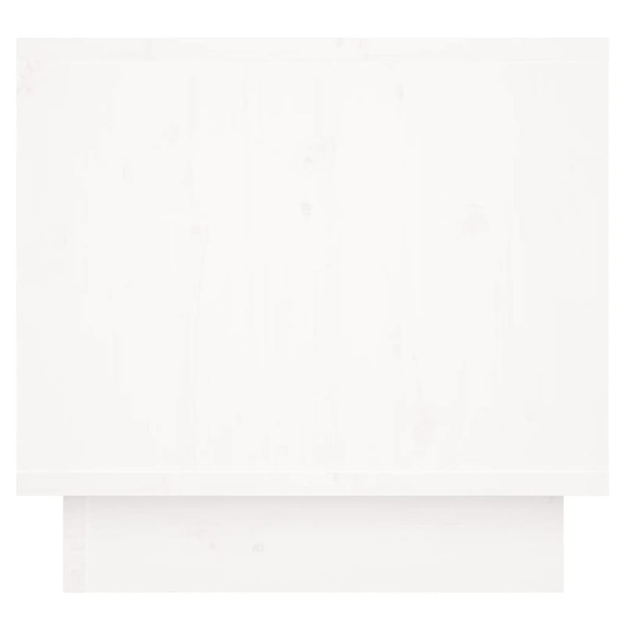Nachtkastjes 35X34X3 Cm Massief Grenenhout 2 Wit