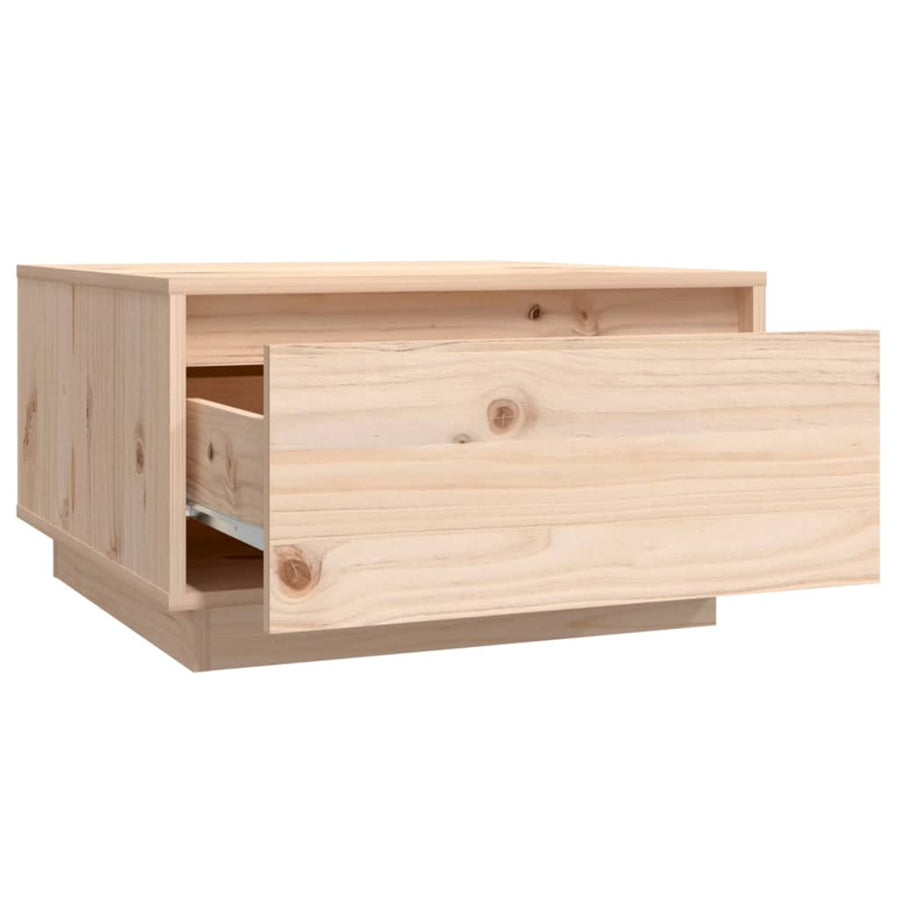 Salontafel 55X56X32 Cm Massief Grenenhout Bruin