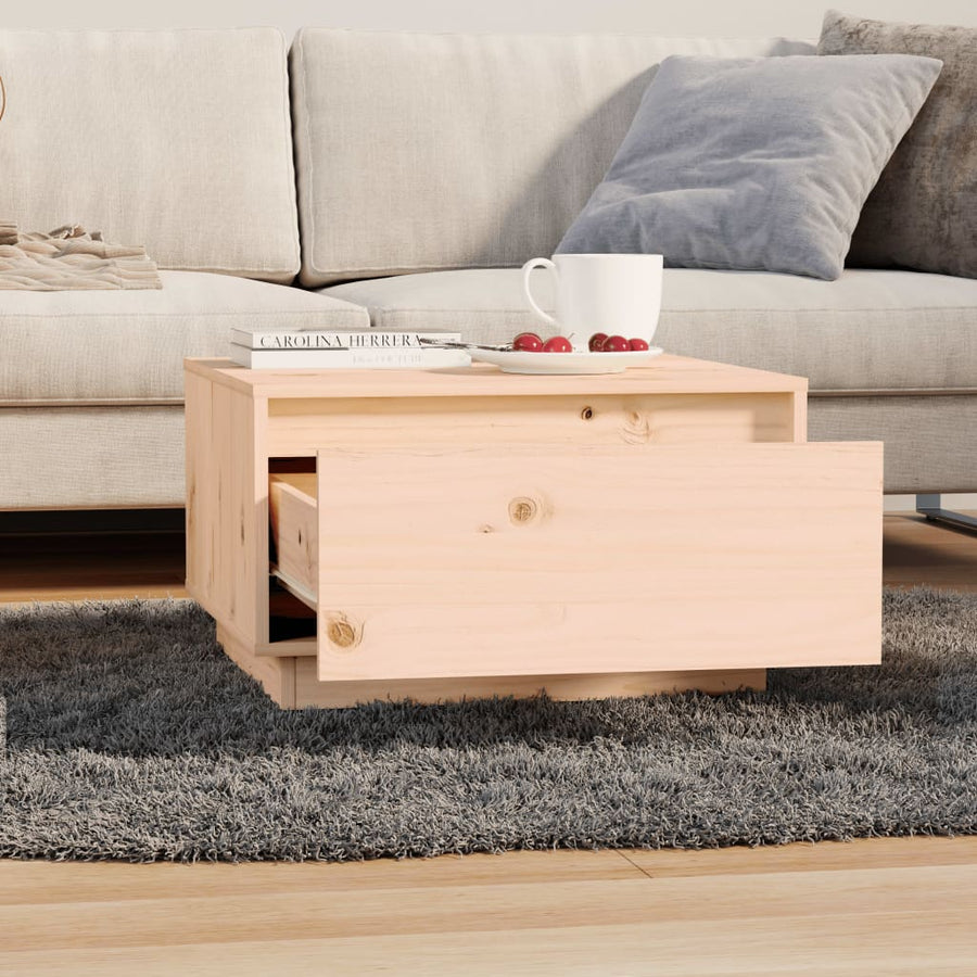 Salontafel 55X56X32 Cm Massief Grenenhout Bruin