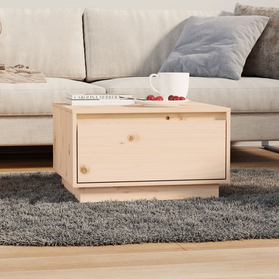 Salontafel 55X56X32 Cm Massief Grenenhout Bruin
