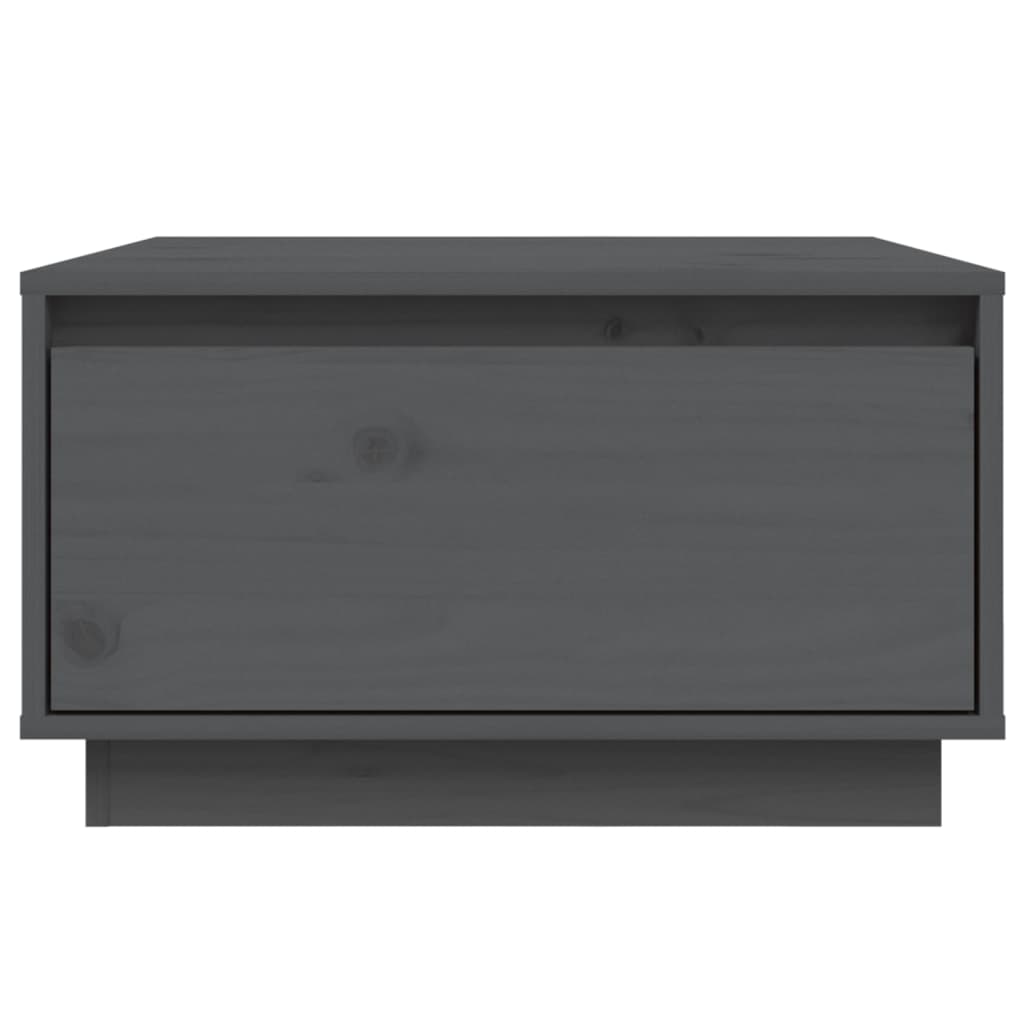 Salontafel 55X56X32 Cm Massief Grenenhout Grijs