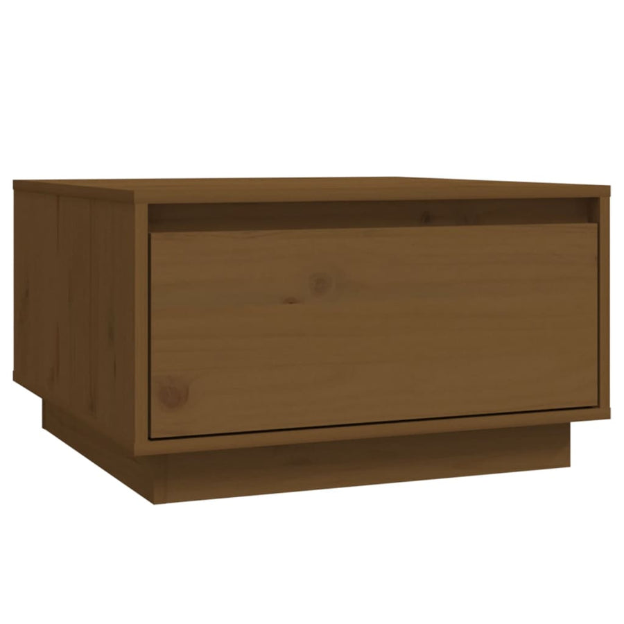 Salontafel 55X56X32 Cm Massief Grenenhout Honingbruin