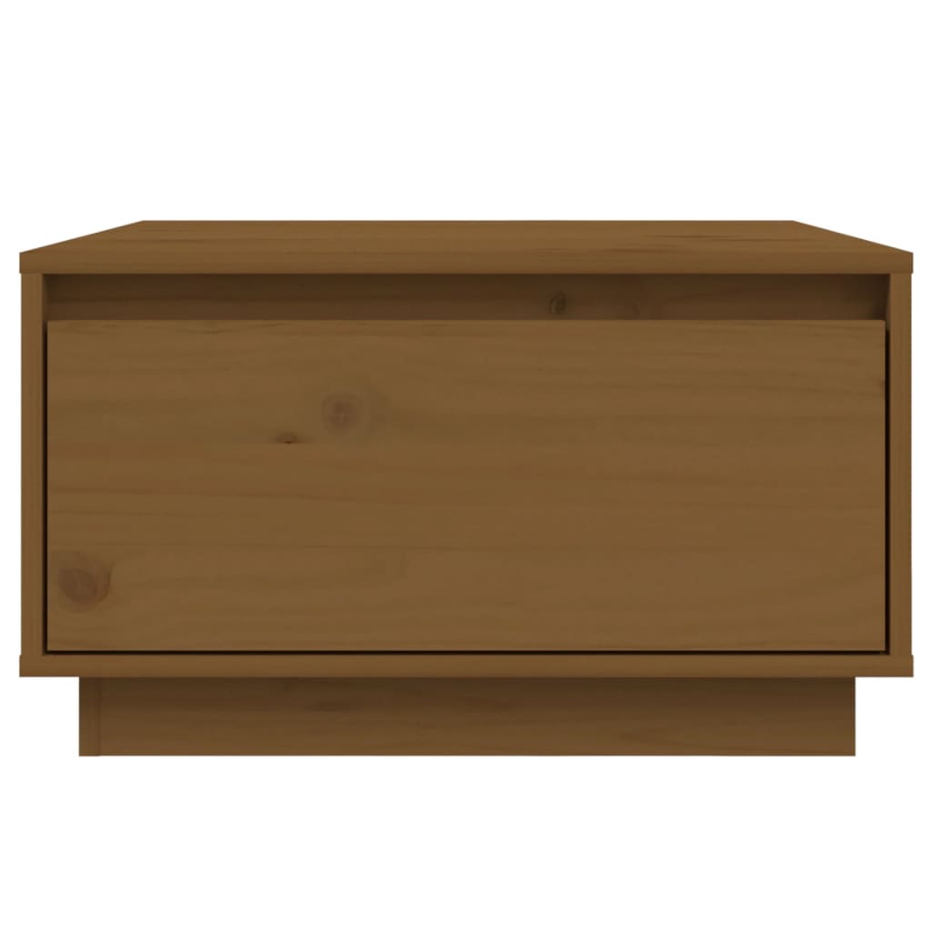 Salontafel 55X56X32 Cm Massief Grenenhout Honingbruin