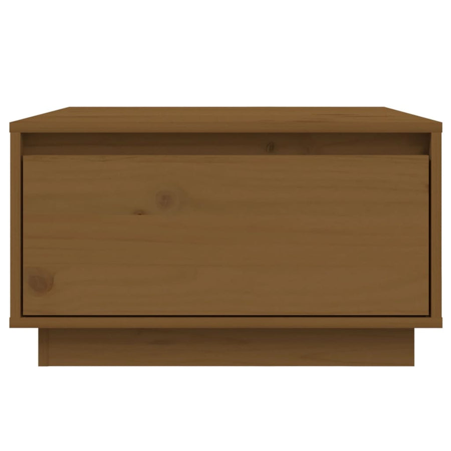 Salontafel 55X56X32 Cm Massief Grenenhout Honingbruin
