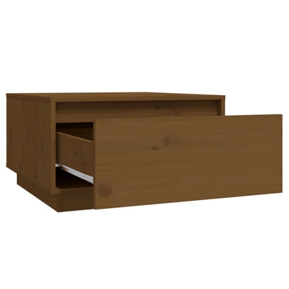 Salontafel 55X56X32 Cm Massief Grenenhout Honingbruin