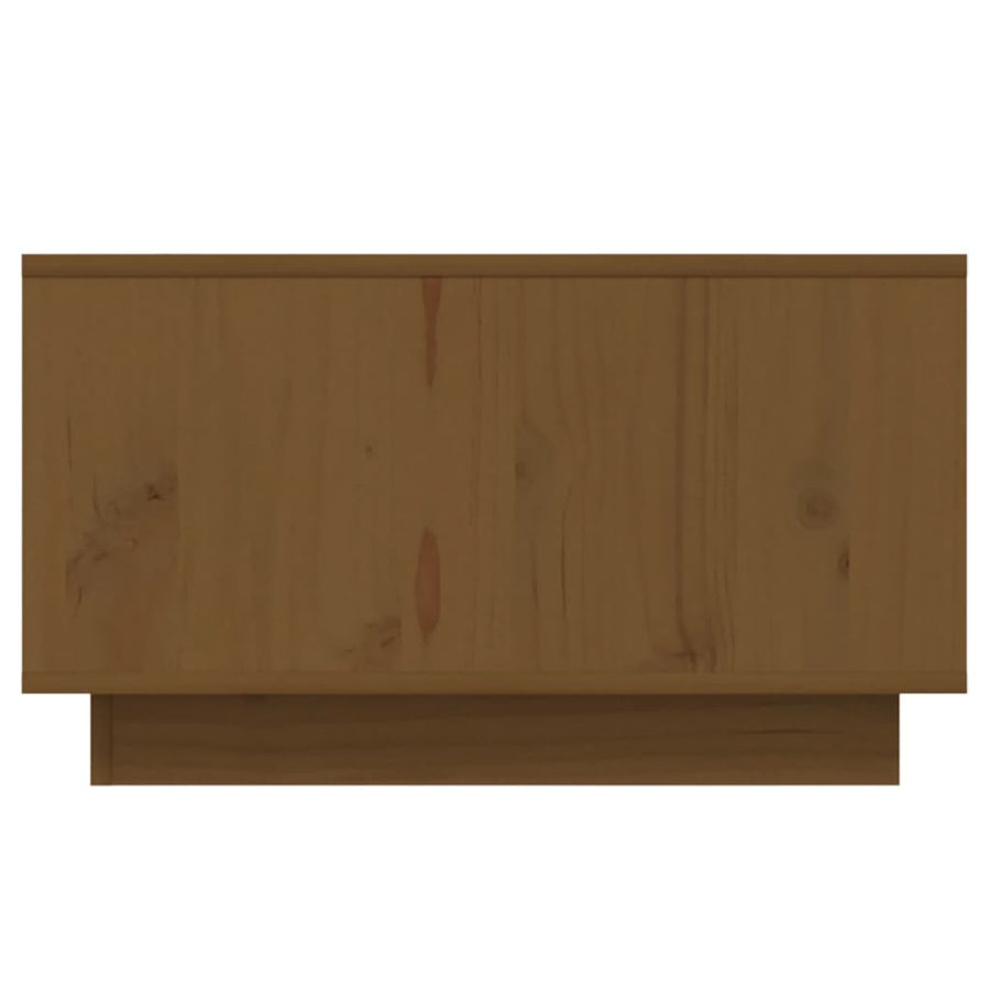 Salontafel 55X56X32 Cm Massief Grenenhout Honingbruin