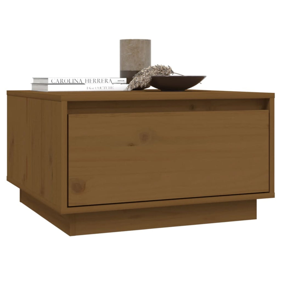 Salontafel 55X56X32 Cm Massief Grenenhout Honingbruin