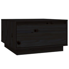 Salontafel 55X56X32 Cm Massief Grenenhout Zwart