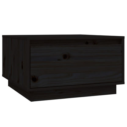 Salontafel 55X56X32 Cm Massief Grenenhout Zwart