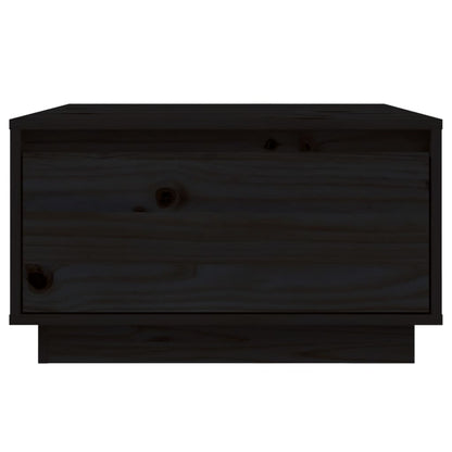 Salontafel 55X56X32 Cm Massief Grenenhout Zwart