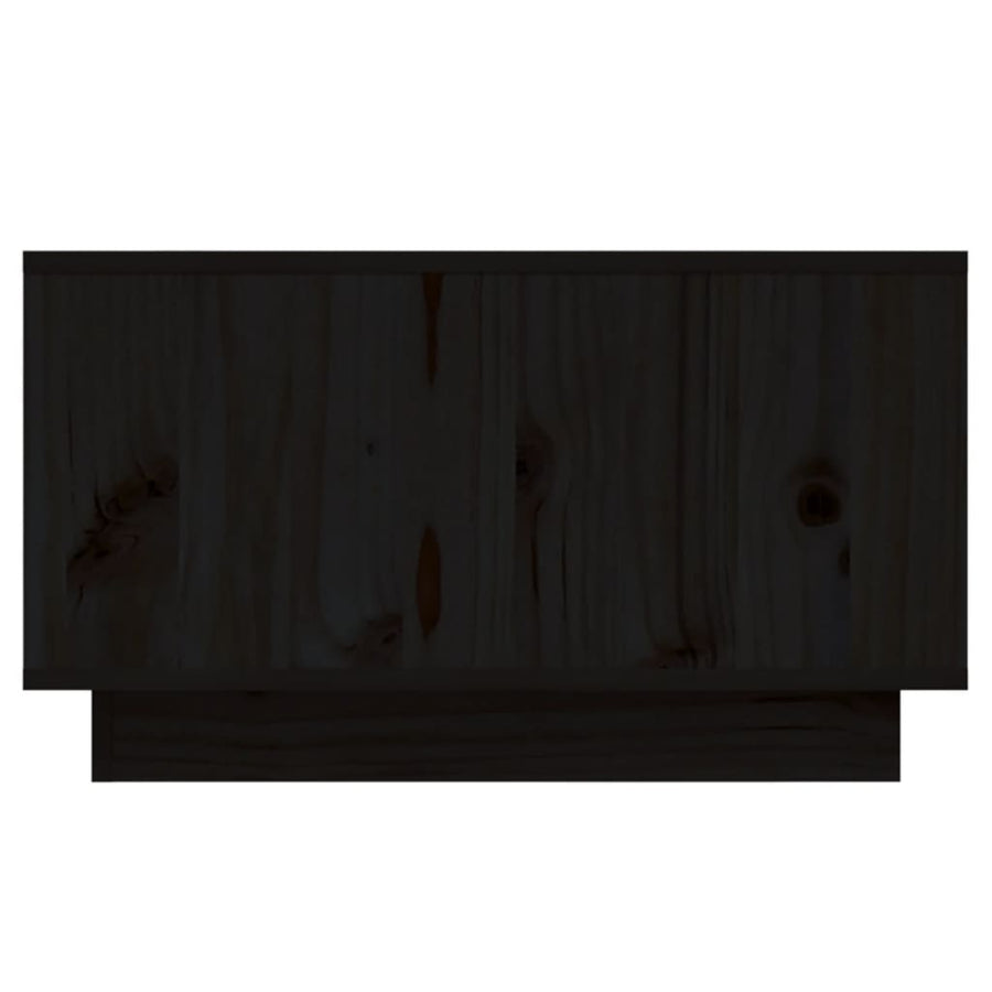 Salontafel 55X56X32 Cm Massief Grenenhout Zwart