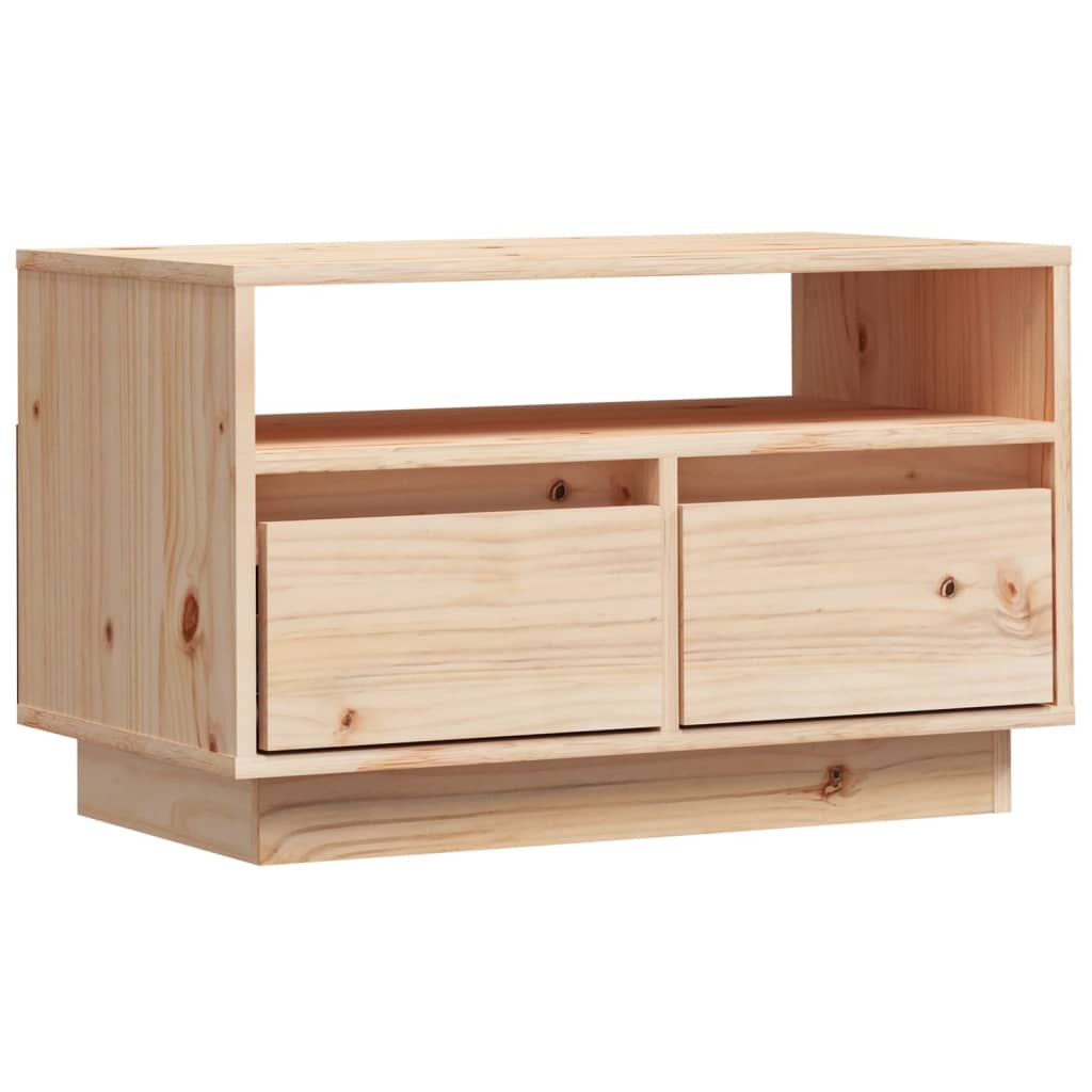 Tv-Meubel 60X35X37 Cm Massief Grenenhout Bruin