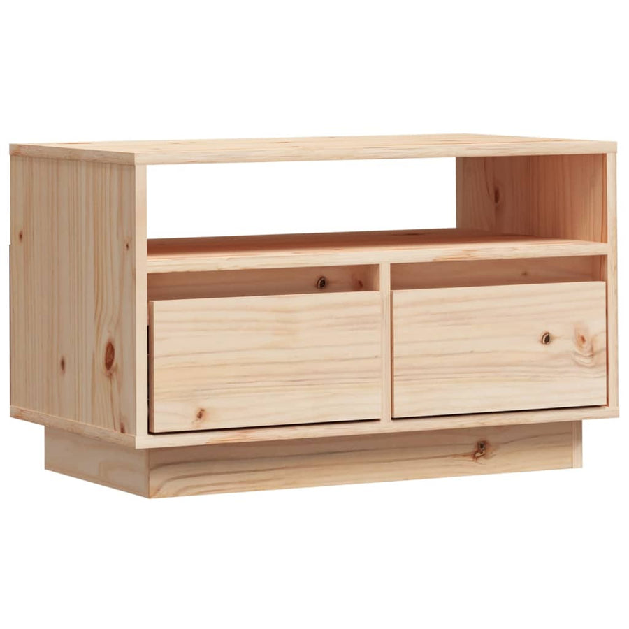 Tv-Meubel 60X35X37 Cm Massief Grenenhout Bruin
