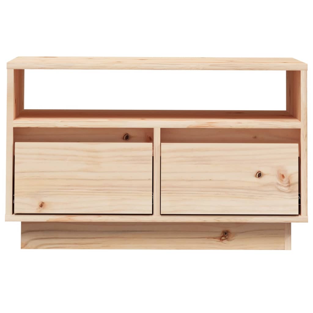 Tv-Meubel 60X35X37 Cm Massief Grenenhout Bruin