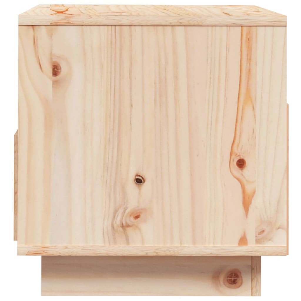 Tv-Meubel 60X35X37 Cm Massief Grenenhout Bruin