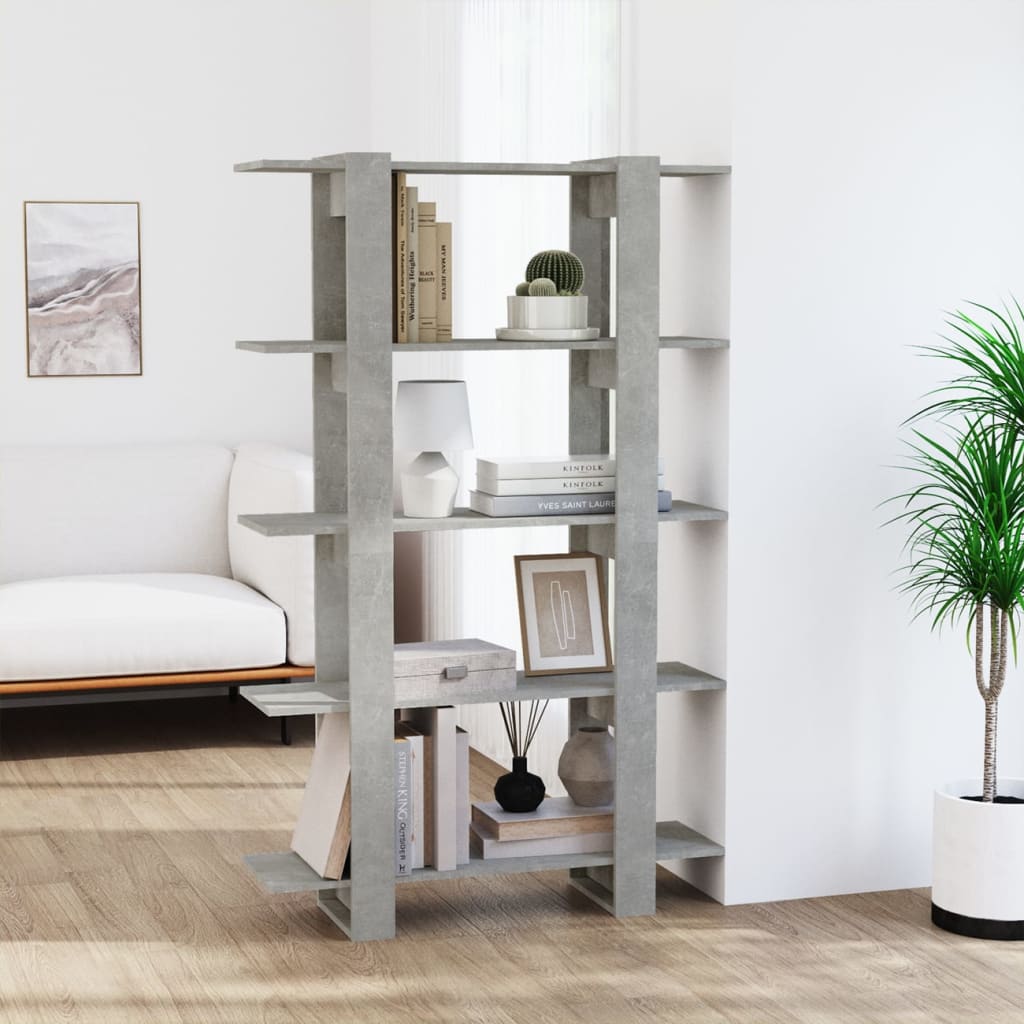 Boekenkast/Kamerscherm 00X30X60 Cm Betongrijs
