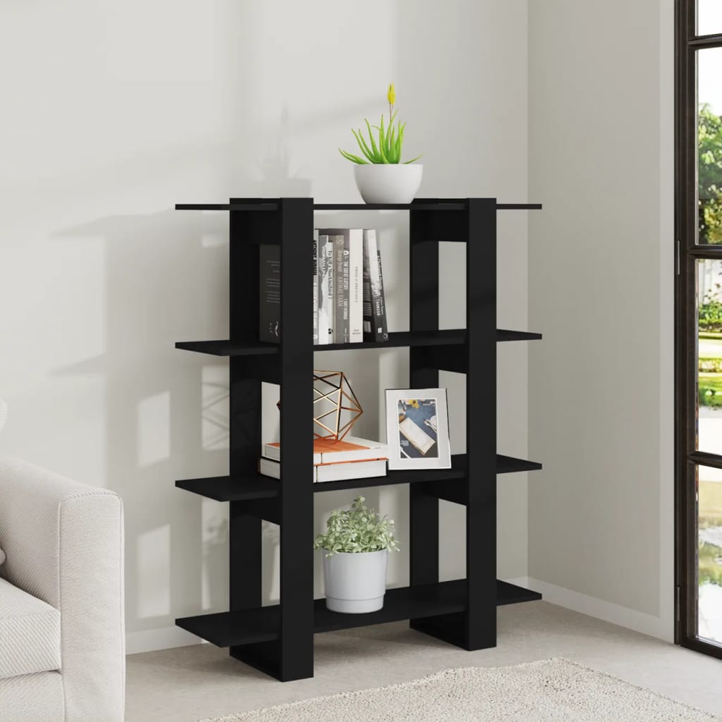 Boekenkast/Kamerscherm 00X30X23,5 Zwart