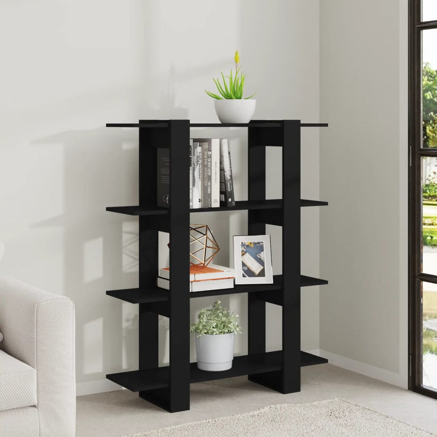 Boekenkast/Kamerscherm 00X30X23,5 Zwart