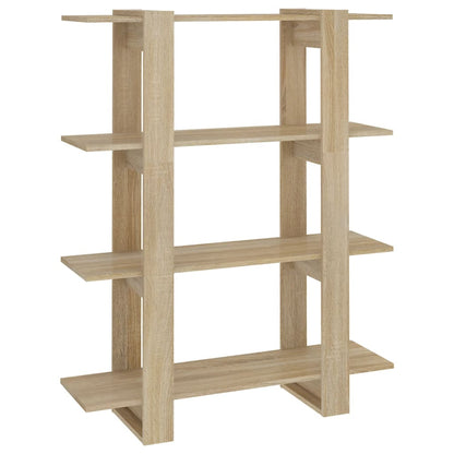 Boekenkast/Kamerscherm 100X30X123,5 Cm Kleurig Sonoma eiken