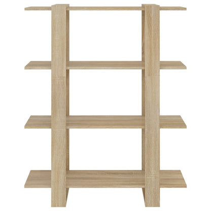 Boekenkast/Kamerscherm 100X30X123,5 Cm Kleurig Sonoma eiken