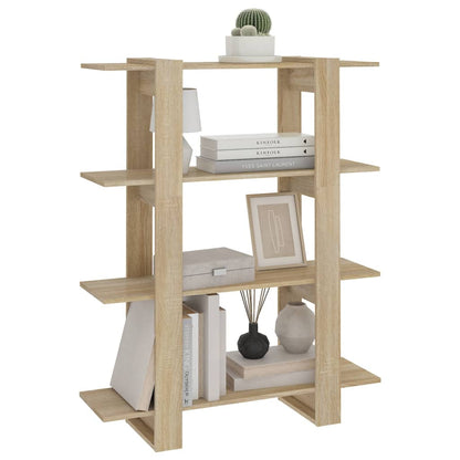 Boekenkast/Kamerscherm 100X30X123,5 Cm Kleurig Sonoma eiken