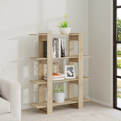 Boekenkast/Kamerscherm 100X30X123,5 Cm Kleurig Sonoma eiken