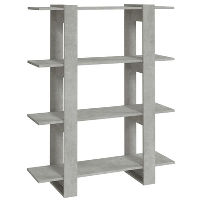 Boekenkast/kamerscherm 100x30x123,5 betongrijs Betongrijs