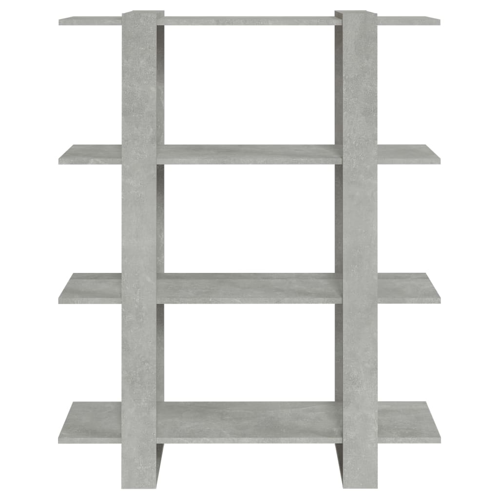Boekenkast/kamerscherm 100x30x123,5 betongrijs Betongrijs