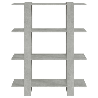 Boekenkast/kamerscherm 100x30x123,5 betongrijs Betongrijs