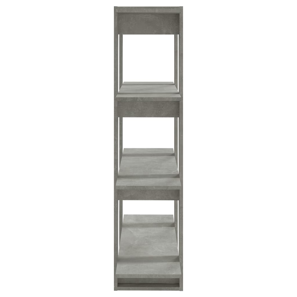 Boekenkast/kamerscherm 100x30x123,5 betongrijs Betongrijs