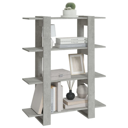 Boekenkast/kamerscherm 100x30x123,5 betongrijs Betongrijs