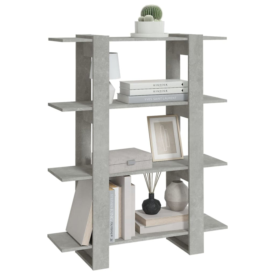 Boekenkast/kamerscherm 100x30x123,5 betongrijs Betongrijs