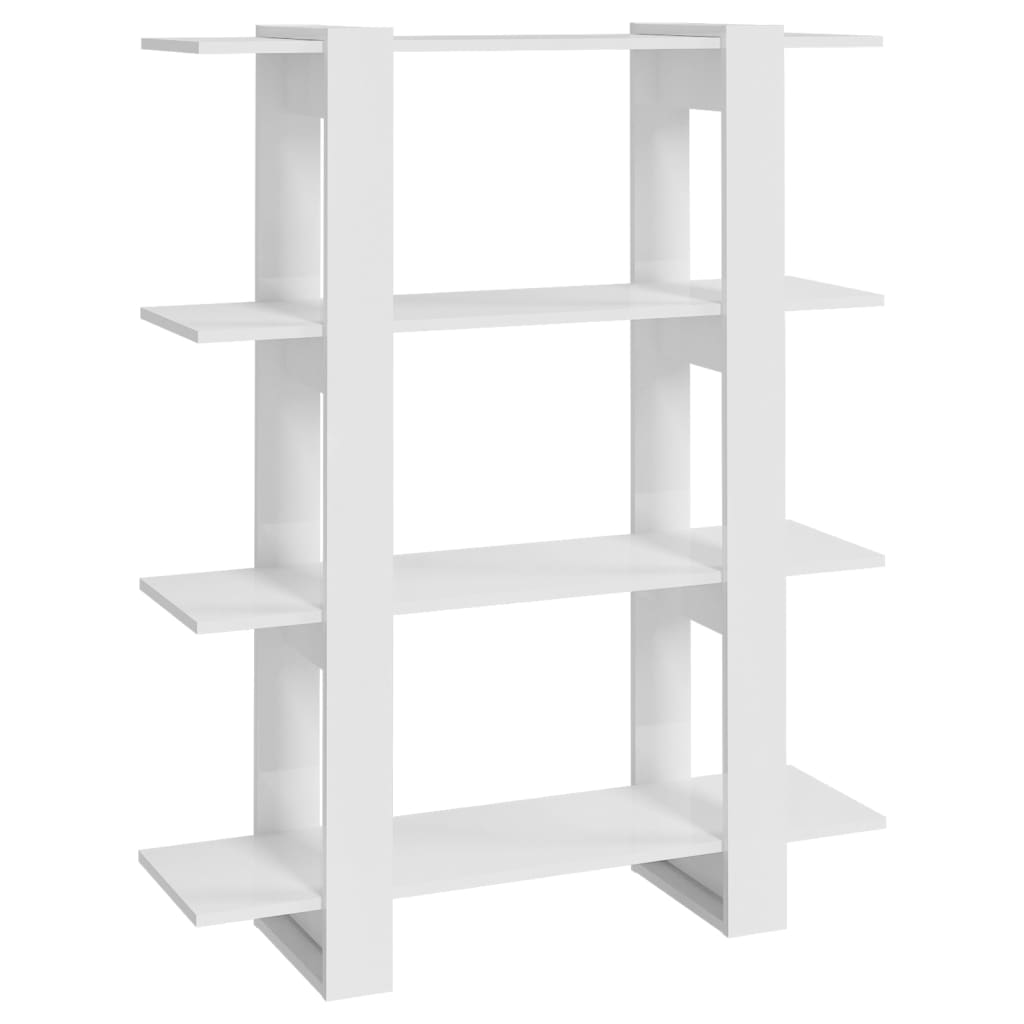 Boekenkast/Kamerscherm 00X30X23,5 Cm Hoogglans wit