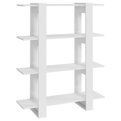 Boekenkast/Kamerscherm 00X30X23,5 Cm Hoogglans wit