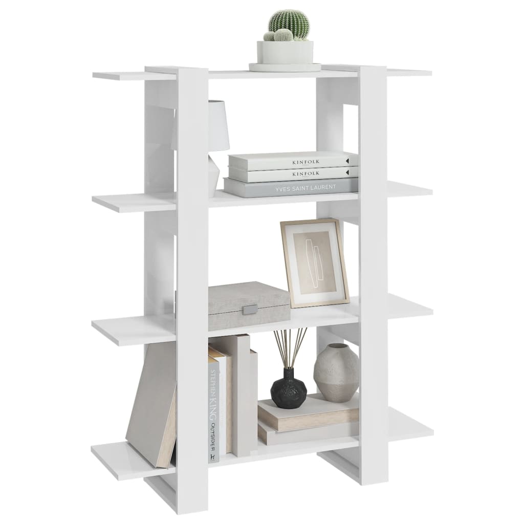 Boekenkast/Kamerscherm 00X30X23,5 Cm Hoogglans wit