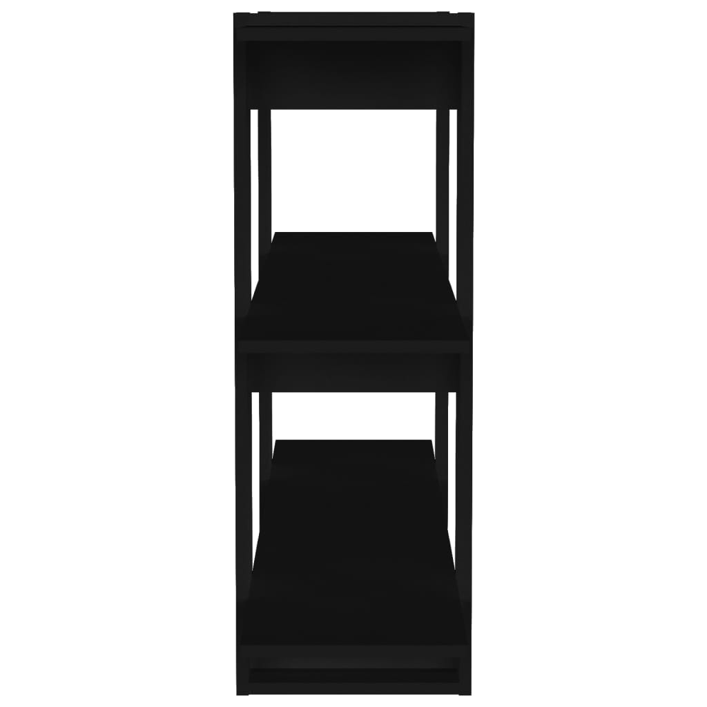 Boekenkast/Kamerscherm 00X30X87 Cm Zwart