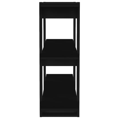 Boekenkast/Kamerscherm 00X30X87 Cm Zwart