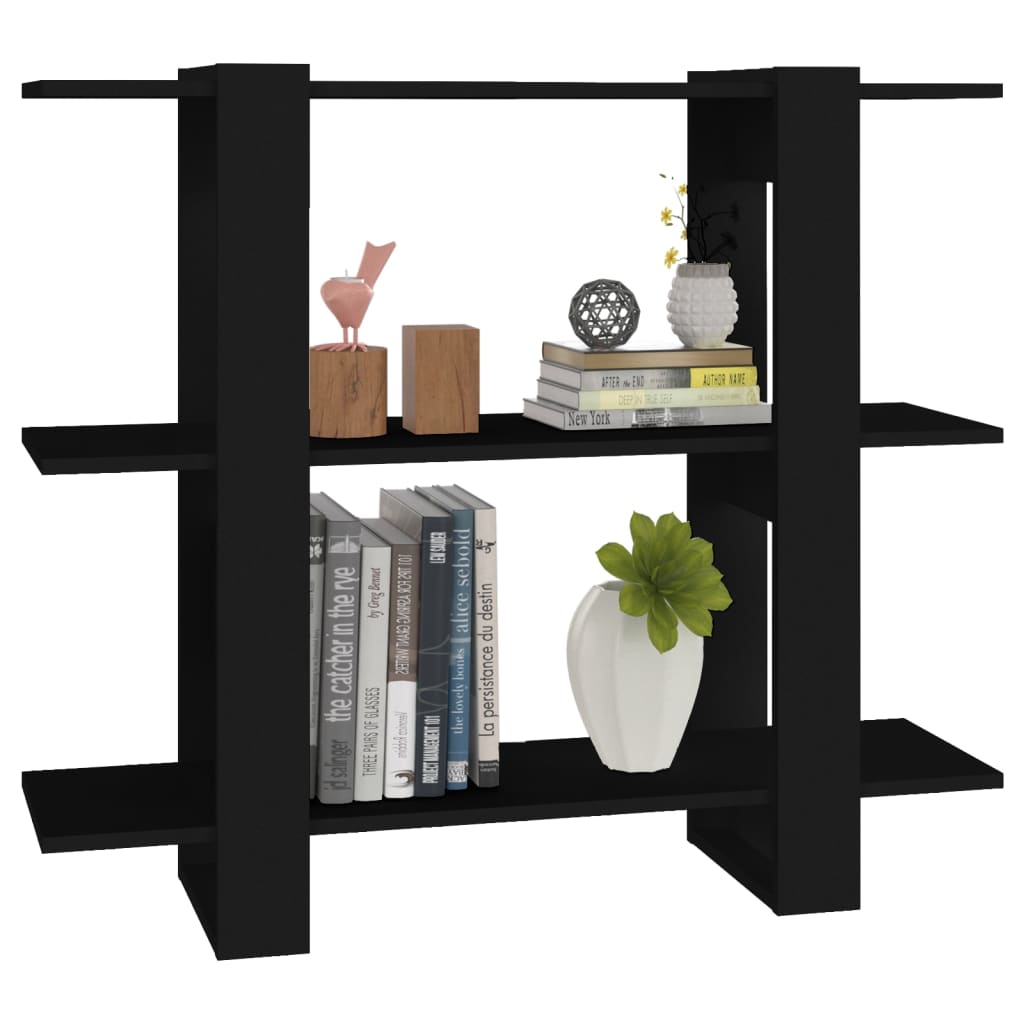 Boekenkast/Kamerscherm 00X30X87 Cm Zwart