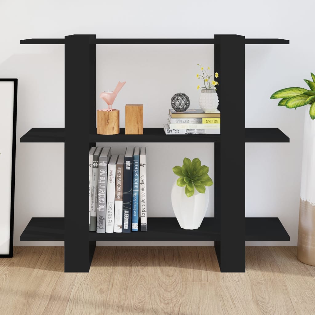 Boekenkast/Kamerscherm 00X30X87 Cm Zwart